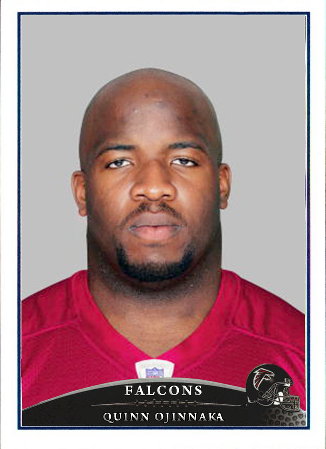 Quinn Ojinnaka – Falcons trading card PW Catalog