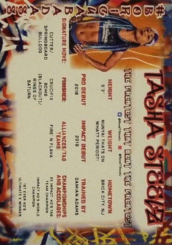 Tasha Steelz trading card PW Catalog