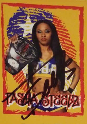 Tasha Steelz trading card PW Catalog
