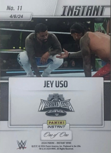 JEY USO – JEY USO Defeats Jimmy USO trading card PW Catalog