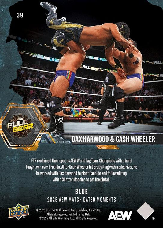 DAX Harwood & Cash Wheeler – FTR Ties the Record by Claiming the AEW World TAG Team Championship for the Third Time