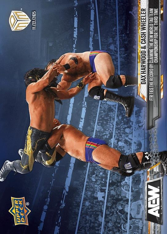 DAX Harwood & Cash Wheeler – FTR Ties the Record by Claiming the AEW World TAG Team Championship for the Third Time