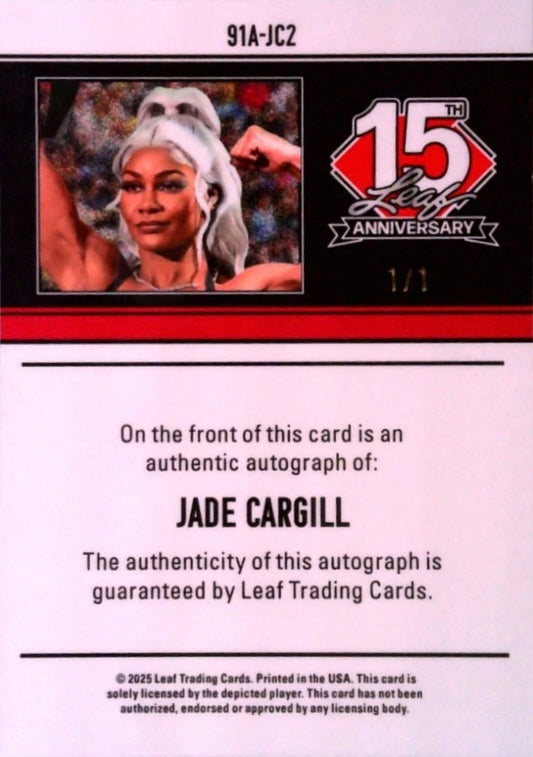Jade Cargill trading card PW Catalog