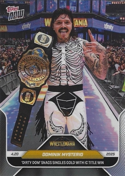 Dominik Mysterio ‘Dirty DOM’ Snags Singles Gold With IC Title Win trading card PW Catalog