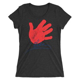 Andre the Giant "Handprint Signature" Women's Tri-Blend T-Shirt