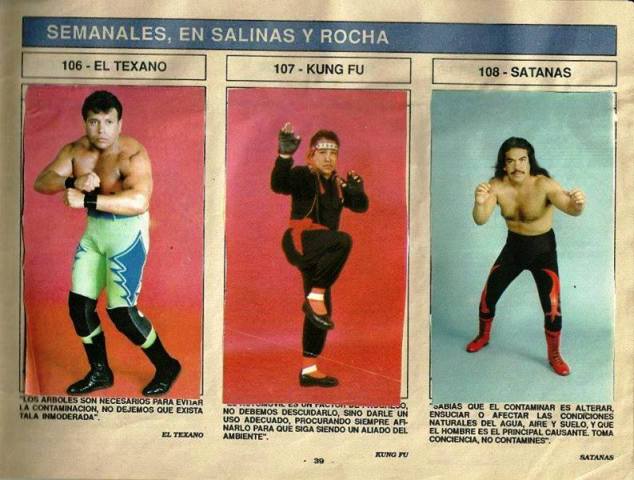 Super Album de Luchas Stickers Album 1991 From Mexico Stickers Album PW Catalog