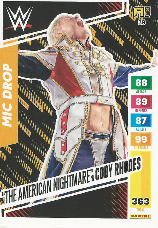 WWE Panini XL Adrenalyn 2024 Cody Rhodes #39