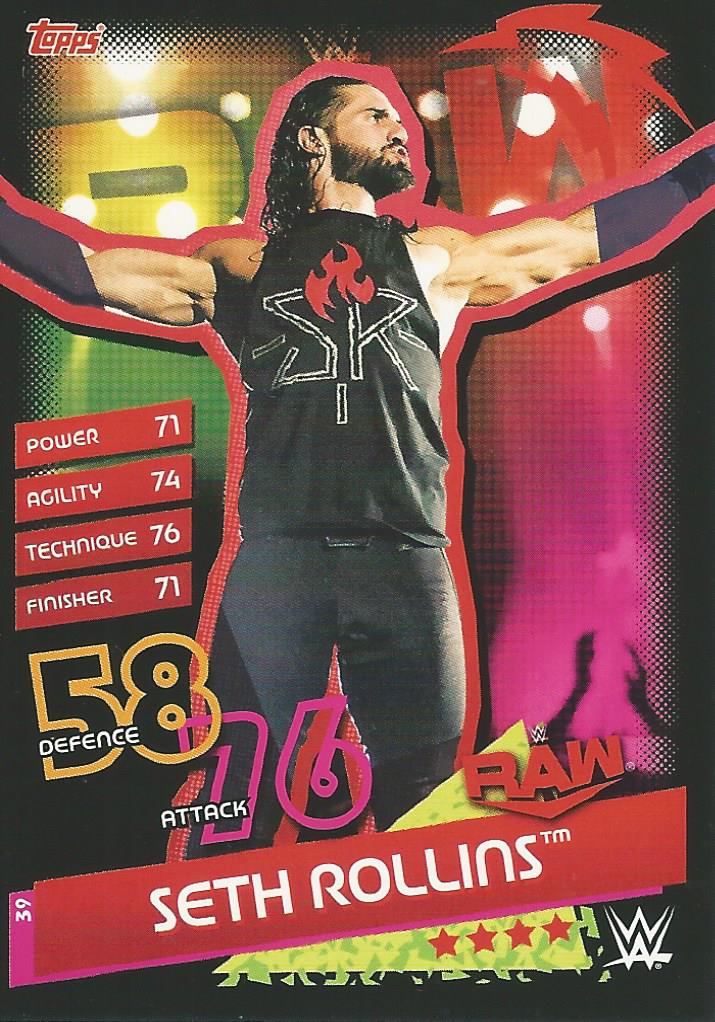 WWE Topps Slam Attax Reloaded 2020 Seth Rollins #39