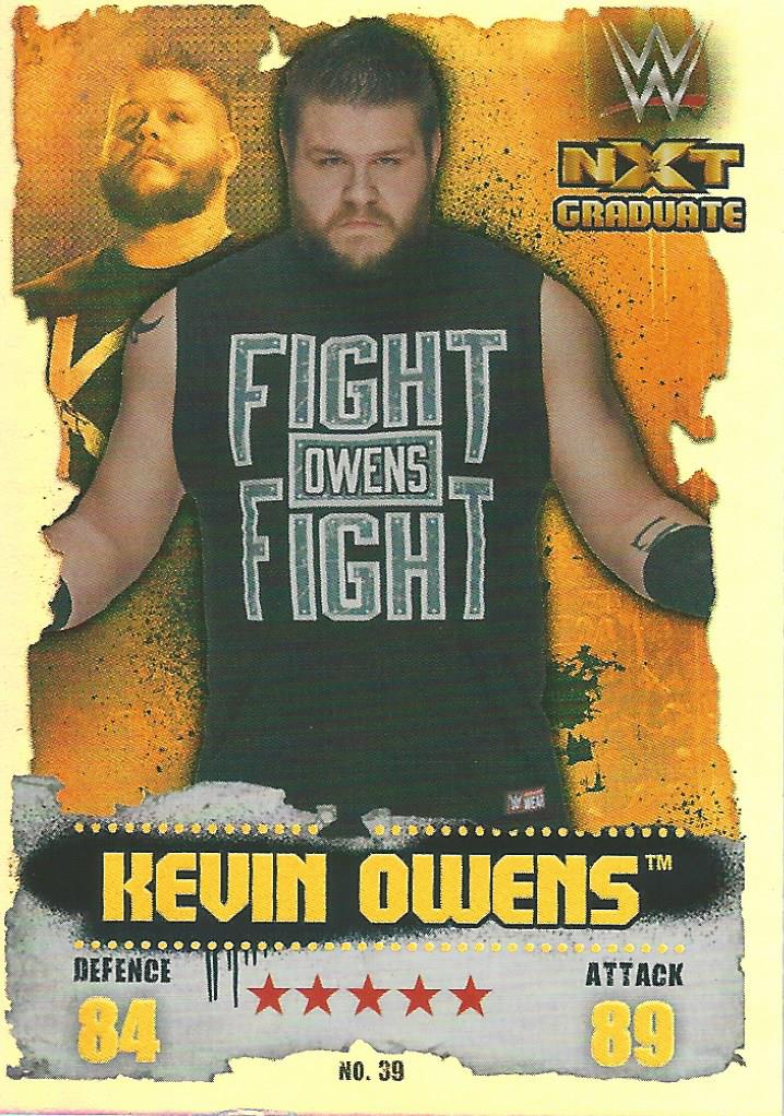 WWE Topps Slam Attax Takeover 2016 Kevin Owens #39