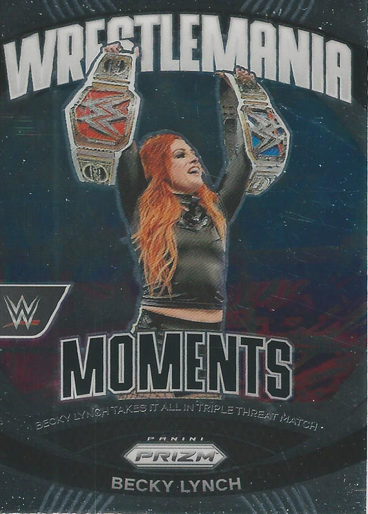 WWE Panini Prizm 2024 Wrestlemania Momenets Becky Lynch #28