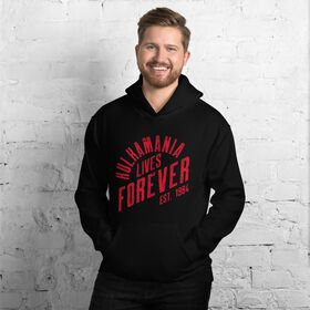 Hulk Hogan "Hulkamania Lives Forever" Hoodie Sweatshirt