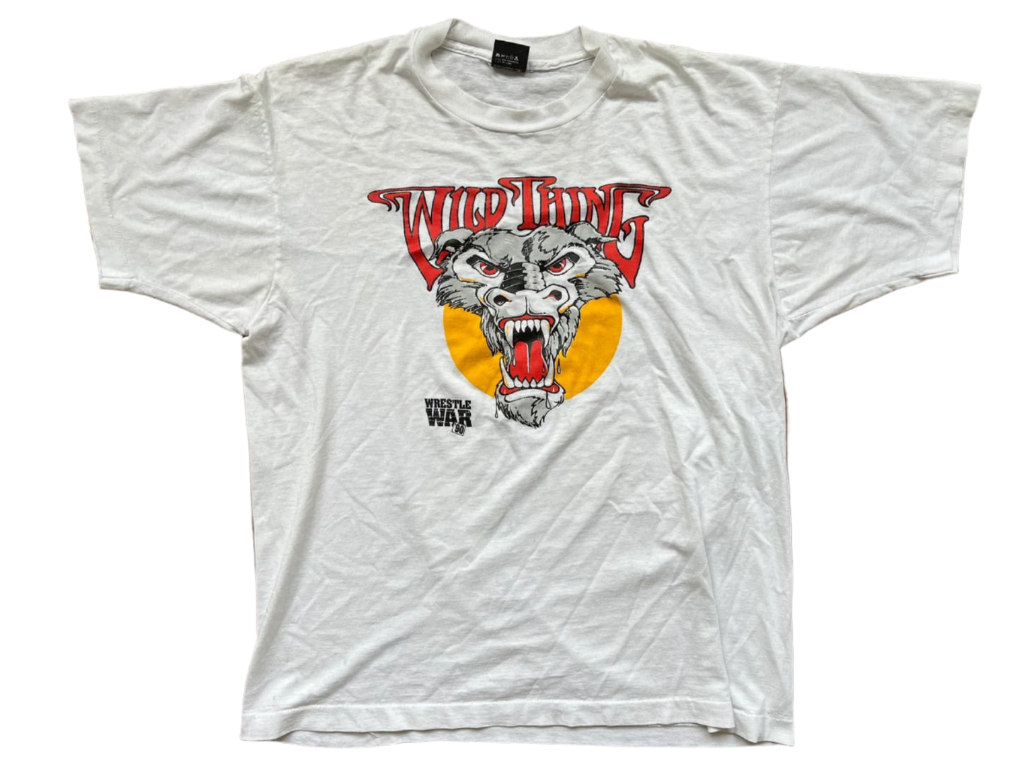 1990 WCW WrestleWar “Wild Thing T-Shirt Pwcatalog