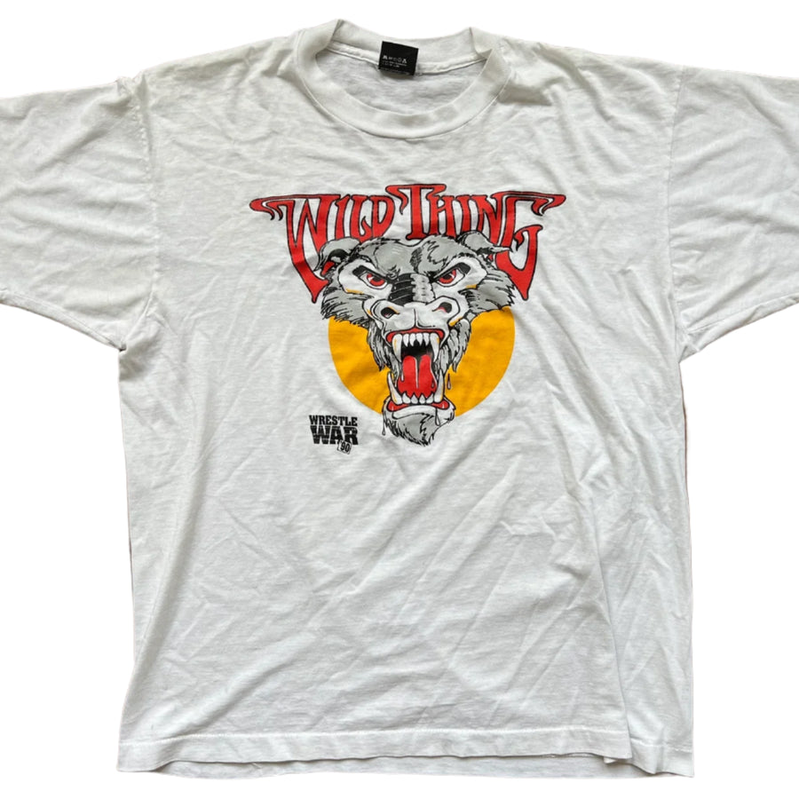 1990 WCW WrestleWar “Wild Thing T-Shirt Pwcatalog