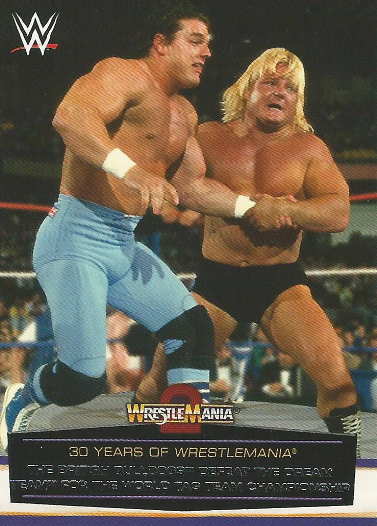 WWE Topps Road to Wrestlemania 2014 British Bulldog and Greg Valentine 3 of 60 trading card PW Catalog