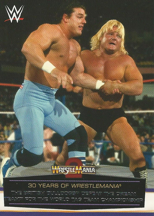 WWE Topps Road to Wrestlemania 2014 British Bulldog and Greg Valentine 3 of 60 trading card PW Catalog