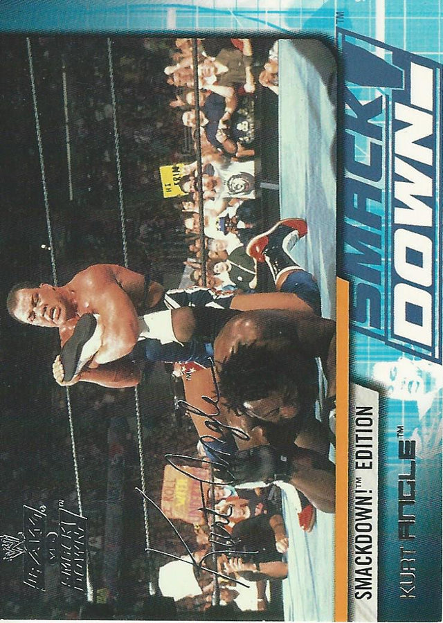 WWE Fleer Raw vs Smackdown 2002 Kurt Angle #3