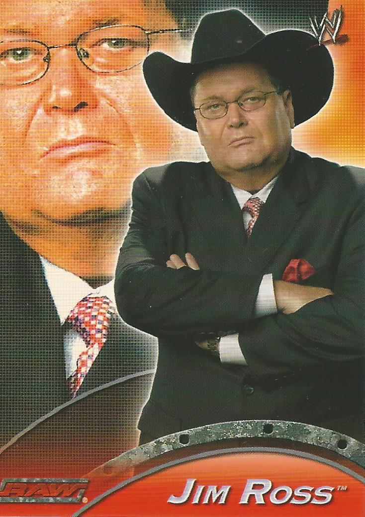 WWE Topps Apocalypse 2004 Jim Ross R3 trading card PW Catalog