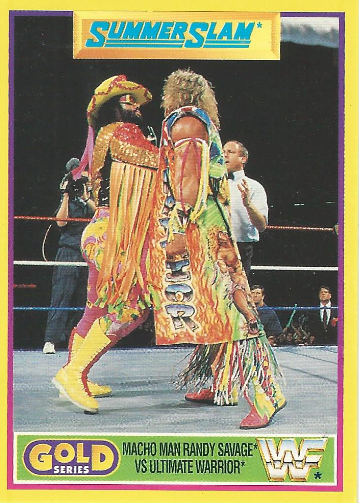 WWF Merlin Gold Series 2 1992 Macho Man vs Ultimate Warrior #3