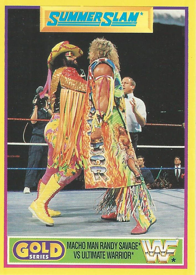 WWF Merlin Gold Series 2 1992 Macho Man vs Ultimate Warrior #3