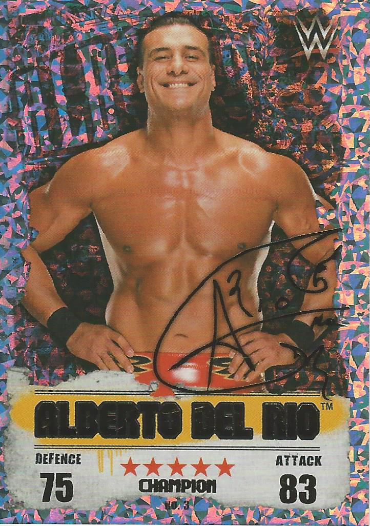 WWE Topps Slam Attax Takeover 2016 Alberto Del Rio Gold Champion #3