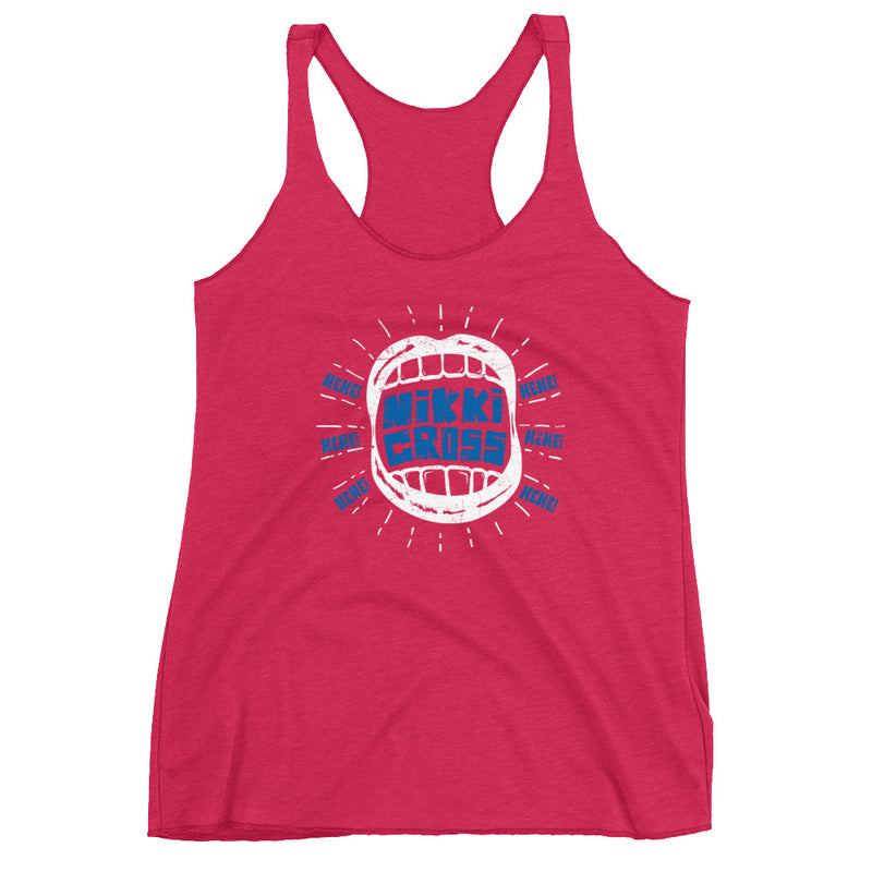 Nikki Cross "Hehe" Women's Racerback Tank Top
