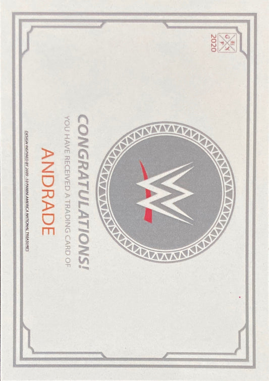 WWE – Andrade trading card PW Catalog