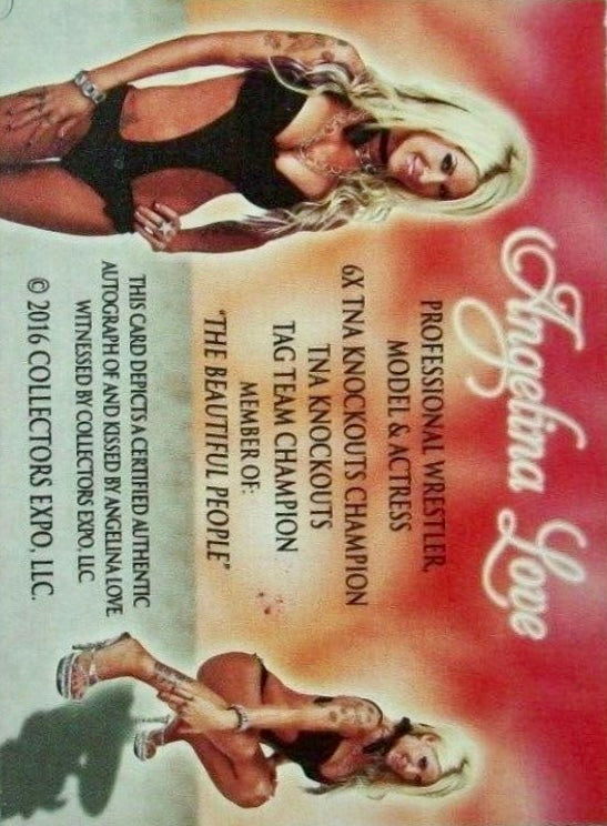 Angelina Love trading card PW Catalog