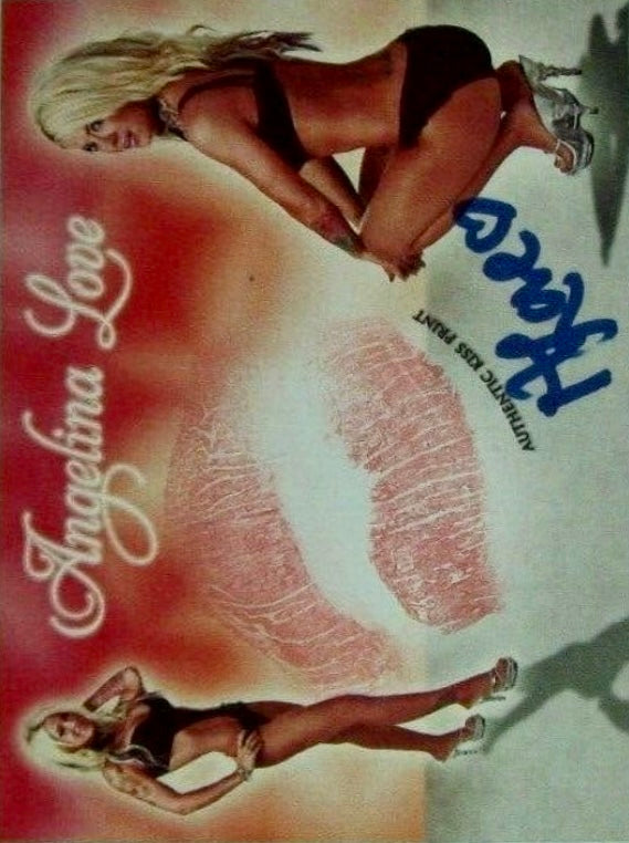 Angelina Love trading card PW Catalog