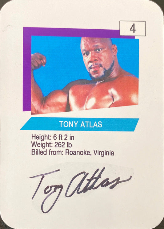 Tony Atlas trading card PW Catalog