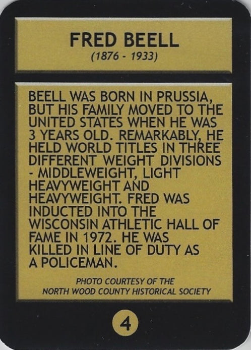 Fred Beell trading card PW Catalog