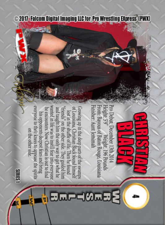 Christian Black trading card PW Catalog
