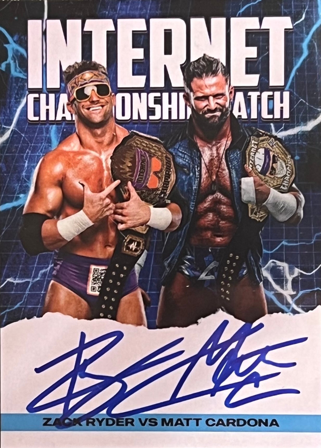 Internet Championship Match – Zack Ryder vs Matt Cardona trading card PW Catalog
