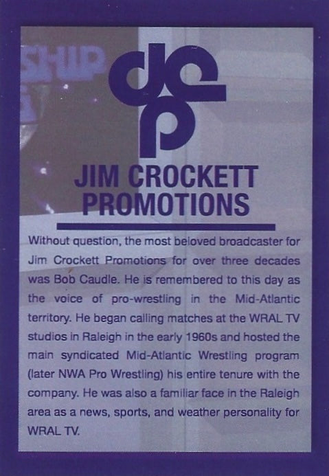 BOB Caudle trading card PW Catalog
