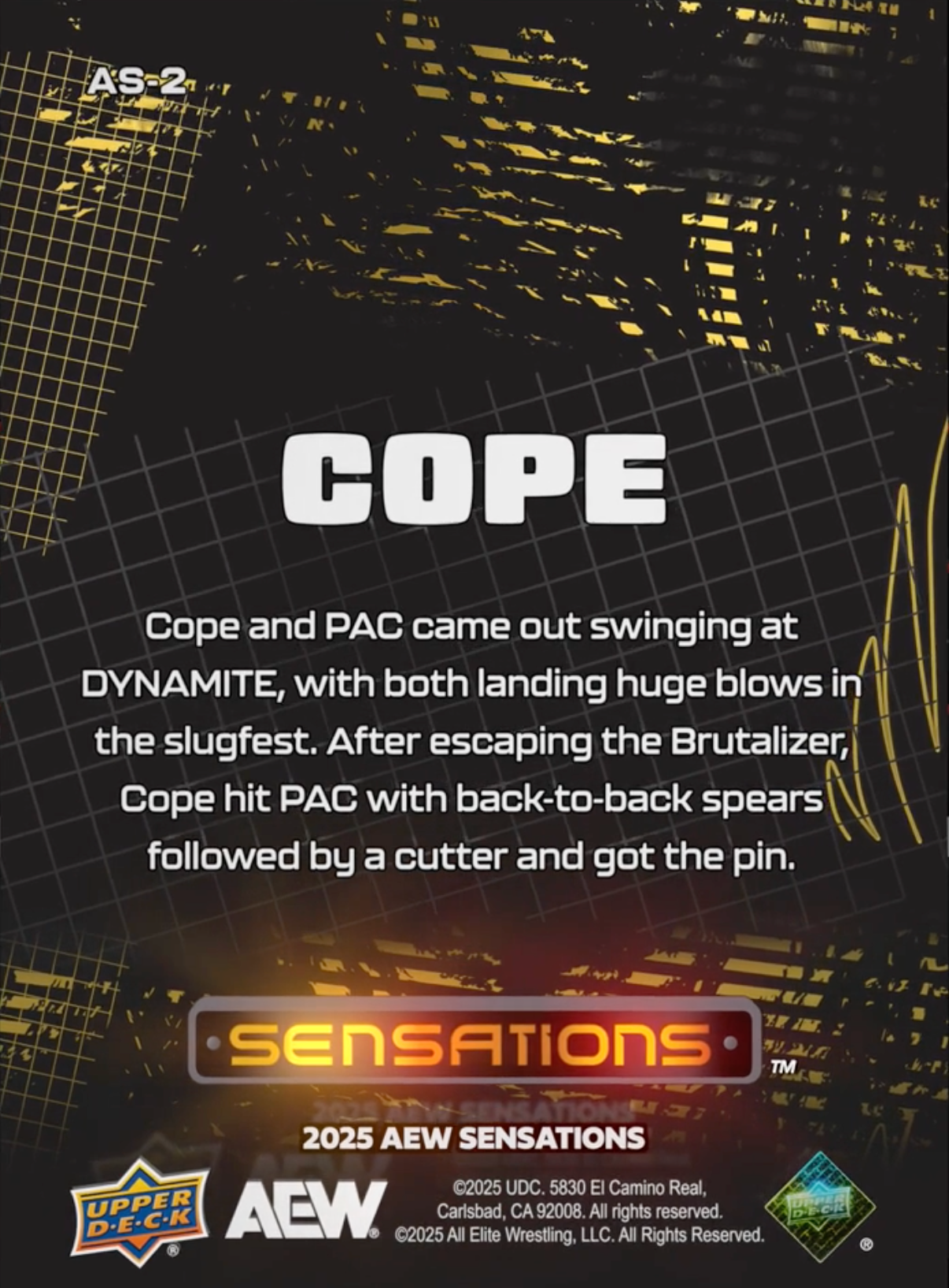 1/22/25 – Cope – Cope Gets the Win Over PAC at AEW Dynamite