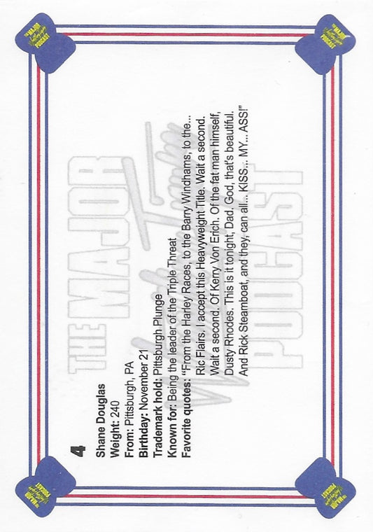Shane Douglas trading card PW Catalog