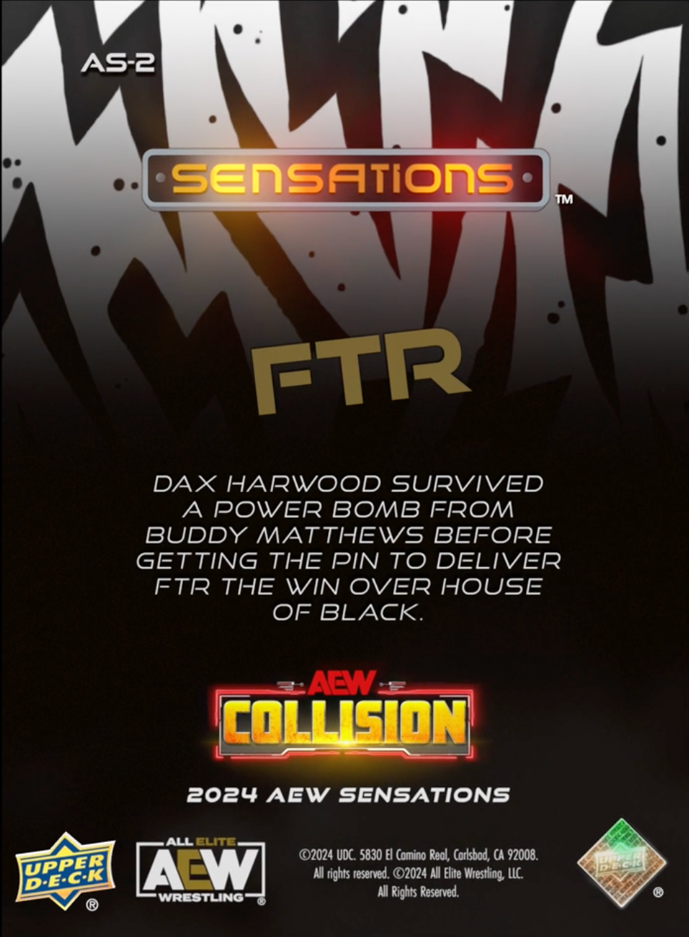 1/6/24 – FTR – FTR Defeats House of Black at Collision