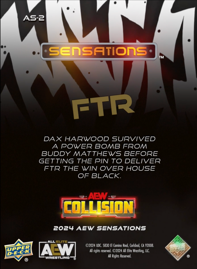 1/6/24 – FTR – FTR Defeats House of Black at Collision