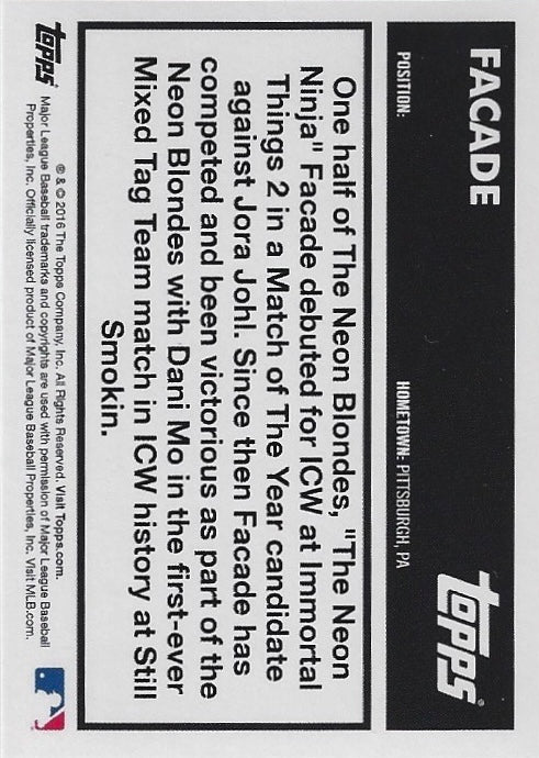 Facade trading card PW Catalog