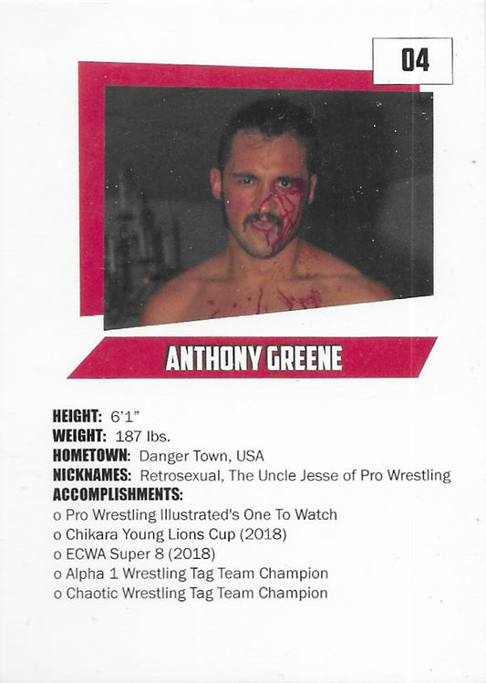 Anthony Greene trading card PW Catalog