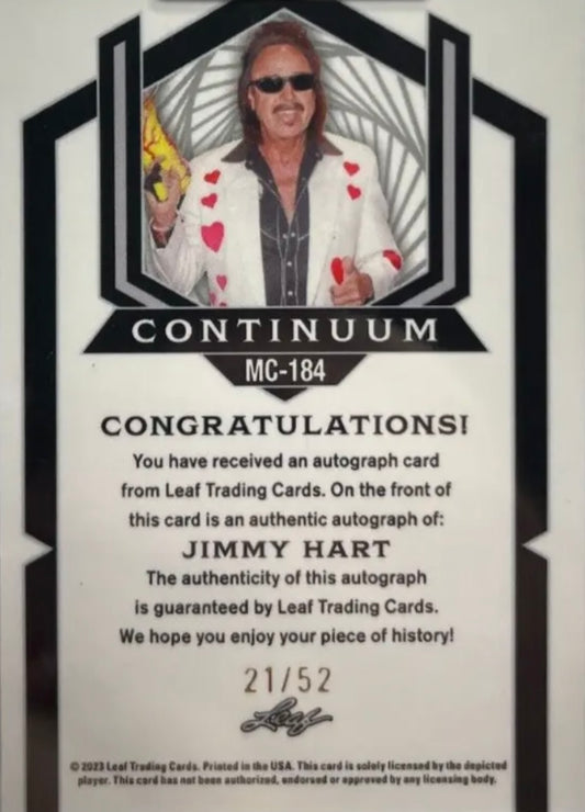 Jimmy Hart trading card PW Catalog