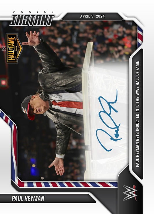 Paul Heyman – Paul Heyman Gets Inducted Into the WWE Hall of Fame trading card PW Catalog