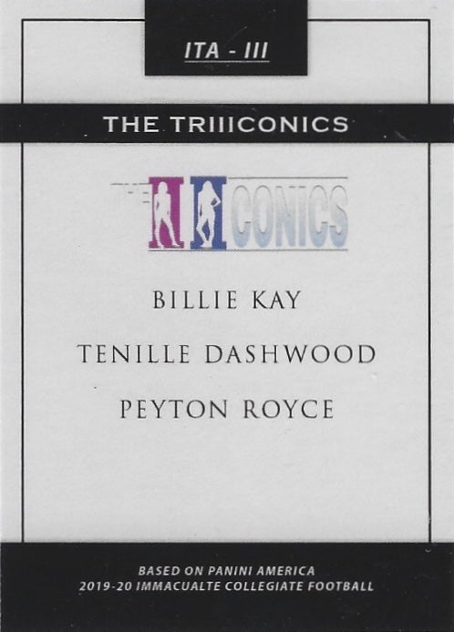 The Triiiconics – Billie KAY / Tenille Dashwood / Peyton Royce trading card PW Catalog