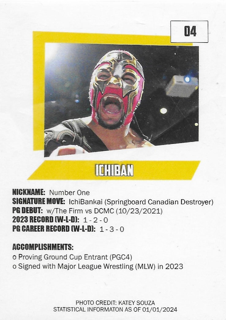 Number One Ichiban trading card PW Catalog