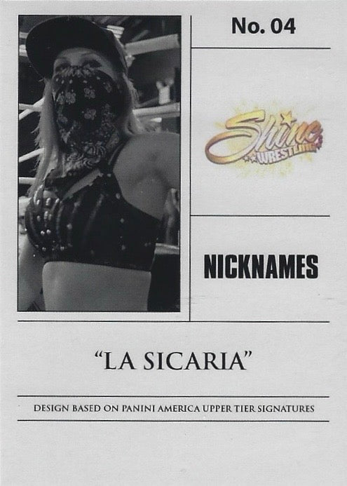 “La Sicaria” – Ivelisse trading card PW Catalog