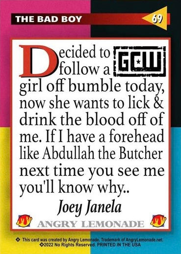 Joey Janela the Bad Boy