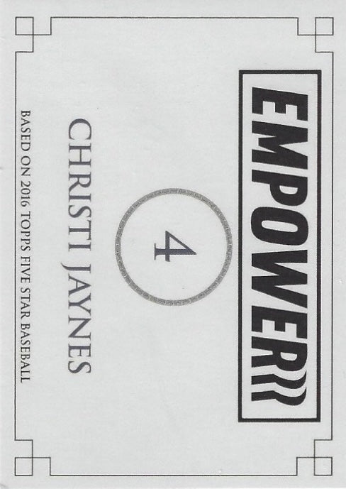 Christi Jaynes trading card PW Catalog