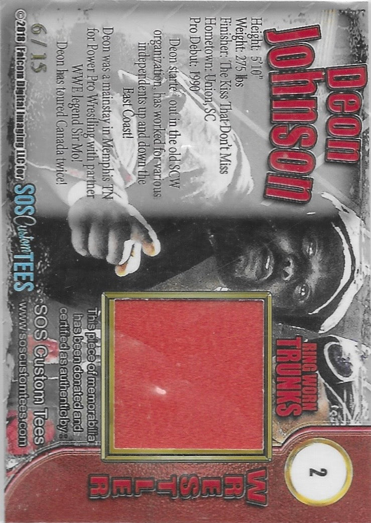 Deon Johnson trading card PW Catalog