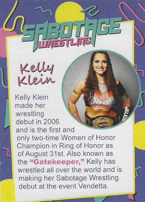 Kelly Klein trading card PW Catalog