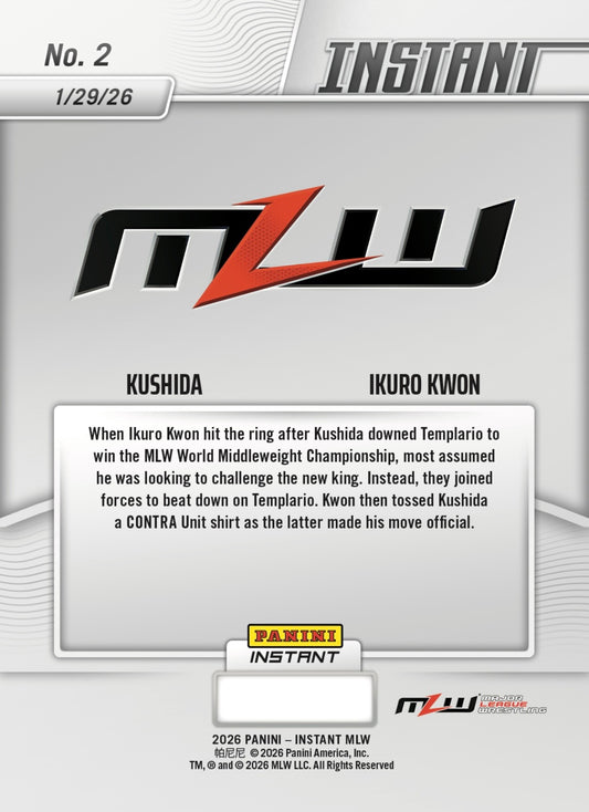 Kushida / Ikuro Kwon – Kushida and Ikuro Kwon Combine Forces trading card PW Catalog