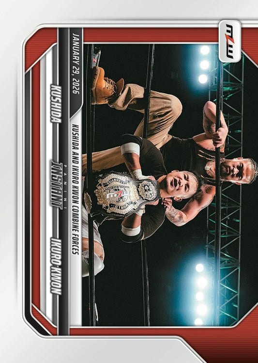 Kushida / Ikuro Kwon – Kushida and Ikuro Kwon Combine Forces trading card PW Catalog